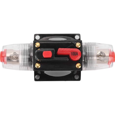 Amplificateur stéréo audio de voiture 12-24 V, disjoncteur, porte-fusible, pièces automobiles 100 A (1/5)