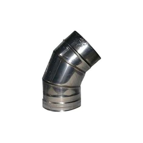 ALA 8018915689403 Gomito Inox a Settori 45° Diametro 15 cm colore Acciaio Lucido (1/2)