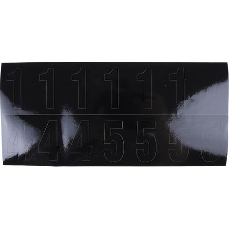 Étiquette numérique, RS PRO, Nombres, Symboles, 56 unités ( Prix pour 1 Kit )