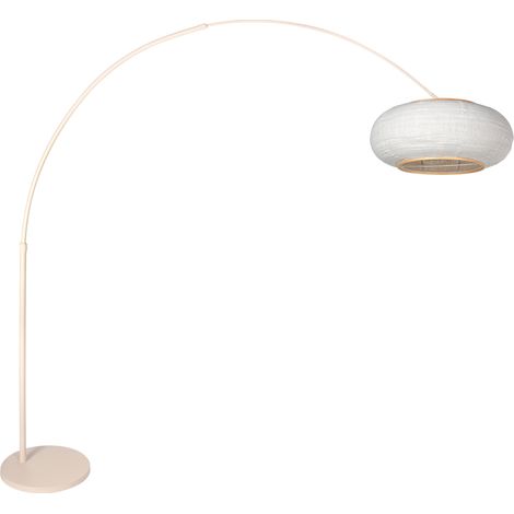 Steinhauer - lampada da terra - Sparkled Light - crema - metallo