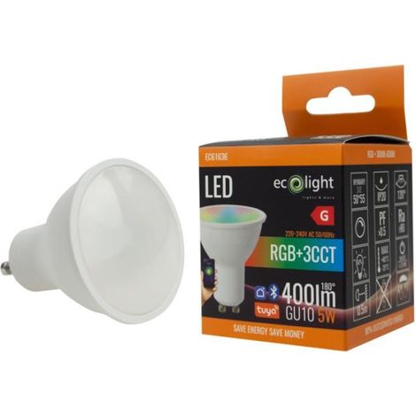 LAMPADINA LED GU10 5W RGB+CCT  SMART TUYA BLUETOOTH