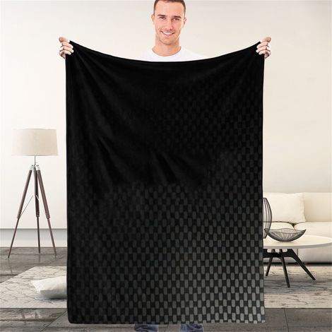 Couverture Imprimée Motif Emblème Automobile Impression Nette Douce Polyester Toutes Saisons Maison Bureau Hôtel Voyage 150x200cm