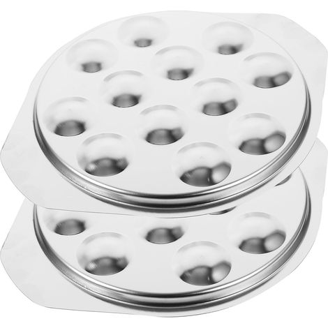 1 Assiette À Escargots, 12 Trous, Inox, Cuisson Four, Fruits De Mer, Compatible Lave-Vaisselle (1/5)