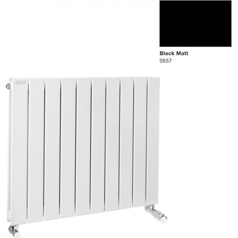 Acova – Radiateur eau chaude en acier 546W – Horizontal noir mat – Design extra-plat 95mm – Température max 110°C – Pression 4 bars