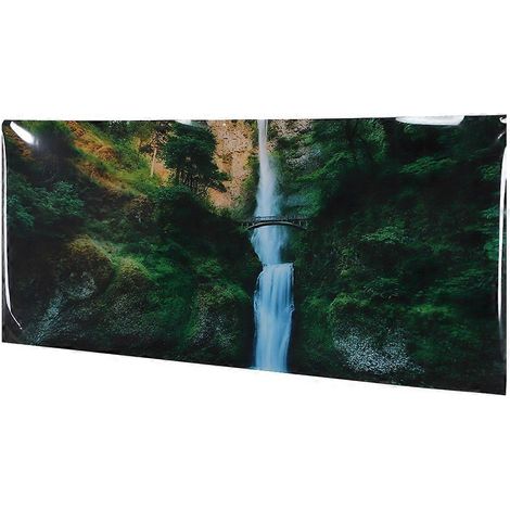 Sticker mural en PVC à motif cascade jungle pour aquarium, 61 x 30 cm (1/3)