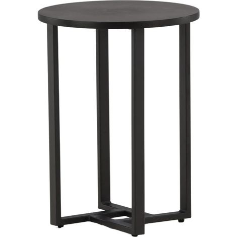 Table d'Appoint Design "Lawton" 55cm Noir (1/5)