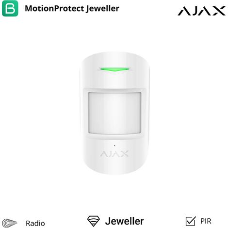 Weißer kabelloser Bewegungsmelder Ajax Motionprotect 38193 AJMP MP