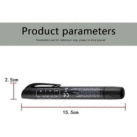 Stylo testeur de qualité d'huile précis (1 pièce) - Testeur universel de liquide de frein pour voiture - Outil de test numérique pour véhicules automobiles (1/4)