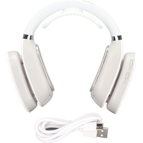 Ventilador de cuello portátil 2 en 1 - Calefacción y refrigeración para interiores y exteriores - Blanco (1/5)