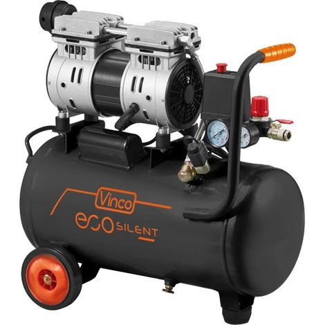 Compressore aria Silenziato Portatile 24 lt Vinco 8 Bar a secco Non serve Olio (1/6)