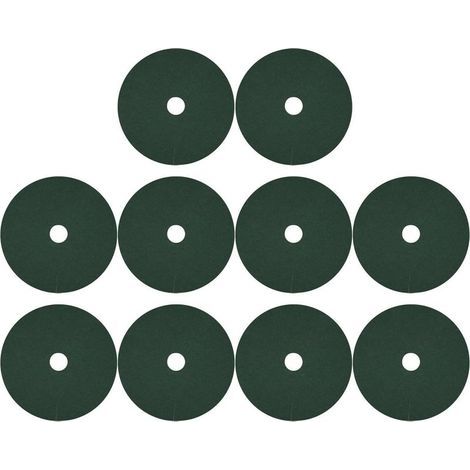 10 Disques de Paillage Anti-Mauvaises Herbes pour Arbres, Protection d'arbre Ronde en Tissu Non-Tissé, Protection des Racines, Idéal pour Jardin, Pelouse et Serre, Vert, 52cm (1/5)