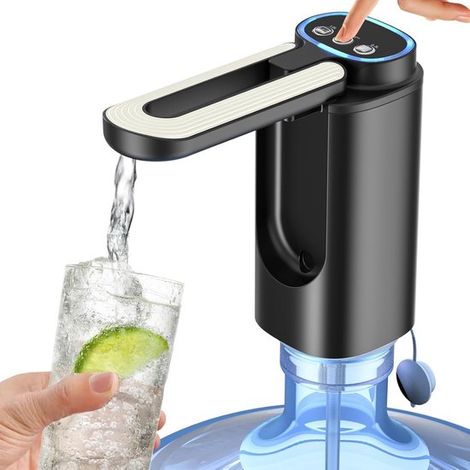 3 modelli beccuccio pieghevole, dispenser da 5 litri, pompa per bottiglia da 5 litri, dispenser elettrico portatile per bollitore con interruttore per bottiglia da gallone (he (1/5)