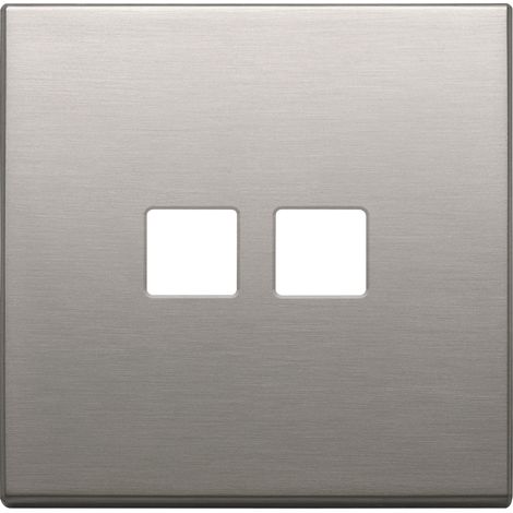 VIMAR - 22682.2.11 Plaque plate 2Mx2 Nickel brossé