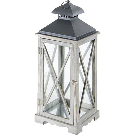 Lanterna Arles grigia cm 32 x 32 x 90 (1/2)