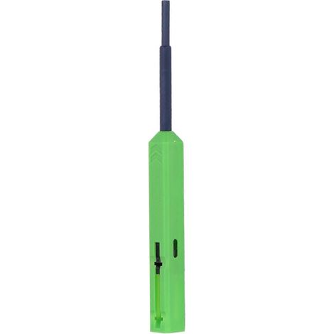 Stylo de nettoyage pour fibre optique LC, nettoyeur d'extrémités de fibre optique en un clic, résine antistatique 1,25 mm, vert