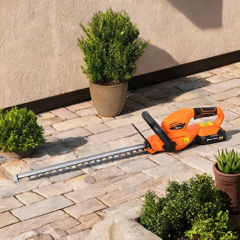 Taille-haies sur batterie 18 V lame 51 cm double action naranja (1/5)