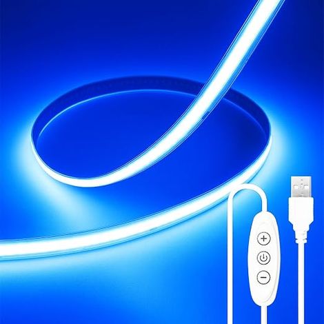 LED Strip COB 2M Blue, LED Strip 5V USB Dimmable (1/5)