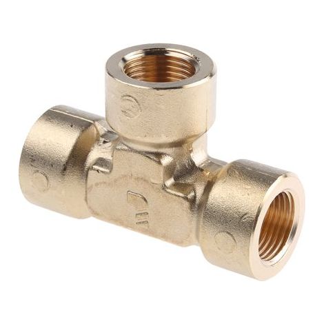 Raccord en T Laiton Legris BSPP Femelle 3/8pouce - Femelle 3/8pouce ( Prix pour Paquet de 5 )