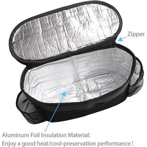 Sac de rangement pour siège de voiture - Plusieurs poches - Sac de rangement - Sac isotherme - Tissu de rangement compact - Or[639] (1/4)