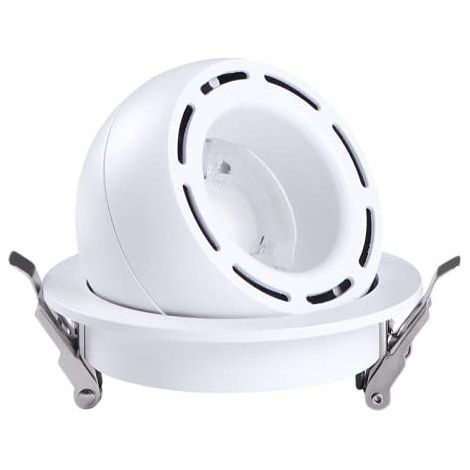 Spot LED Encastrable Pivotant et Orientable ASLED Fado 10W CTC Température Variable 3000-5000K Blanc - FAD12WCTC (1/4)