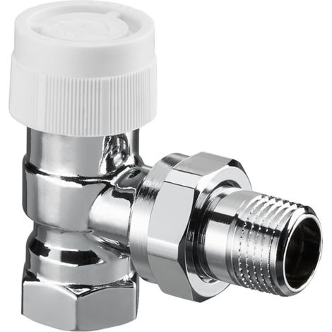 OVENTROP Válvula termostática CV 9 angular DN 15, Rp 1/2 x R 1/2, PN 10, cromada, 1162054