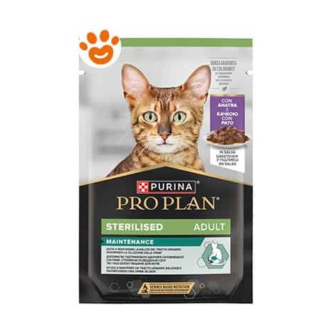 Purina Pro Plan Cat W Sterilised Teneri Pezzetti in Salsa con Anatra - Bustina 85 Gr -
