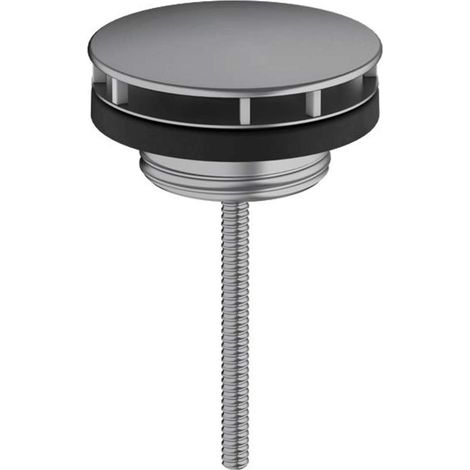 Hansgrohe - Piletta di scarico non chiudibile, cromo nero spazzolato 50001340 (1/2)