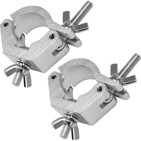 GDHZS-  2Pack Crochet Lumière dj Clamps for Truss Bracket, Crochet Fixation Jeux de Lumiere 29-35mm O Clamp Crochet Portique Lumière, Pipe Clamp Crochet (1/5)