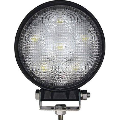 LED-Arbeitsleuchte, rund, 18 W, 1440 lm, 10/30 V, diffuses Licht, 6 LEDs, gopart LA15029 (1/5)
