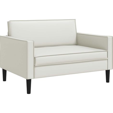 vidaXL XXL Armchair White Faux Leather