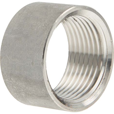 tecuro Muffe - Schweißmuffe halb Edelstahl V4A (AISI 316), IG 1/8 Zoll