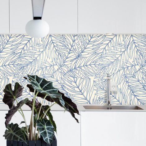Crédence Adhésive Feuilles Tropicales 300 x 40 cm (1/4)