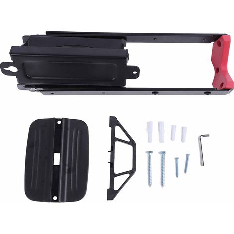 Support Vélo Mural Pivotant 360° Acier Carbone Rack de Rangement Garage Pliable Robuste Design Compact (1/5)