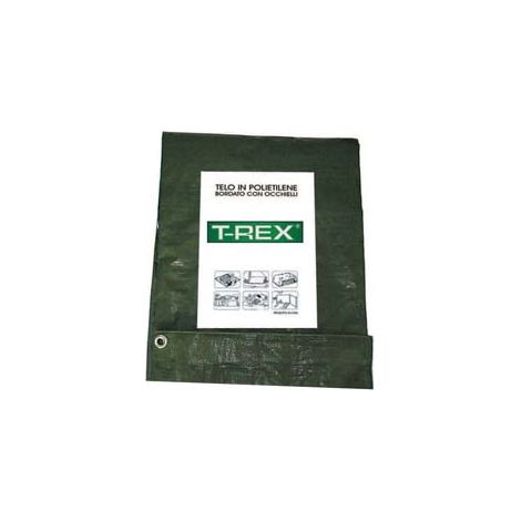 TELO OCCHIELLATO BORDATO CON ANGOLI RINFORZATI 150 GR. MEDIO  mt.10x12  gr.150 al mq.  colore arancione    TREX