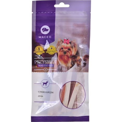 Maced Strisce di pollo e pesce snack per cani 60g (1/3)