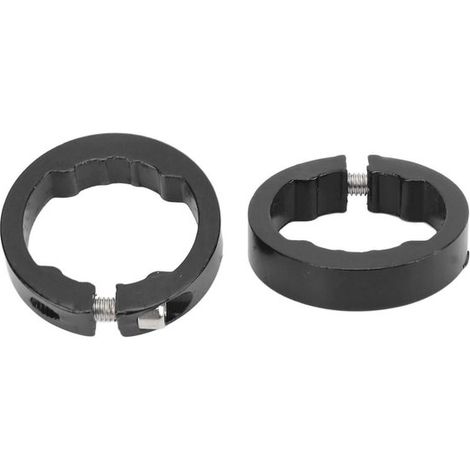 Embouts de guidon en aluminium JHUBERS, lot de 2, bagues de serrage pour guidons de vélo de 22,2 mm, accessoires de vélo, poignées antidérapantes et légères. (1/5)