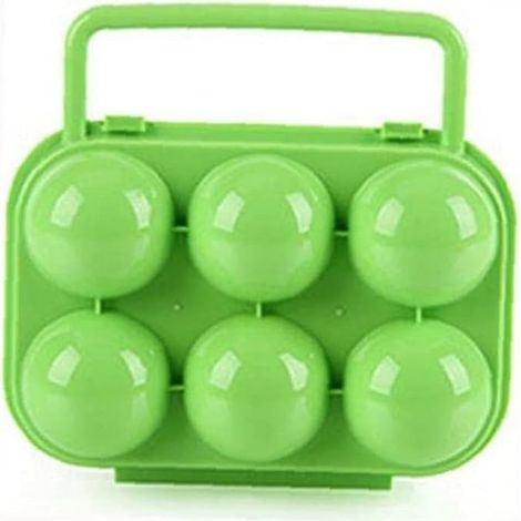 Boîte À Œufs - 6 Alvéoles - Plastique - Pliante Et Portable - Pour Cuisine Et Camping - Couleur Aléatoire (1/5)