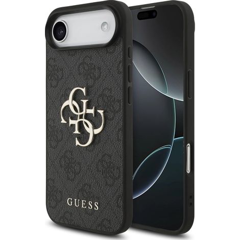 Funda Guess 4G con logo grande para iPhone 17 Air - Negra (1/5)