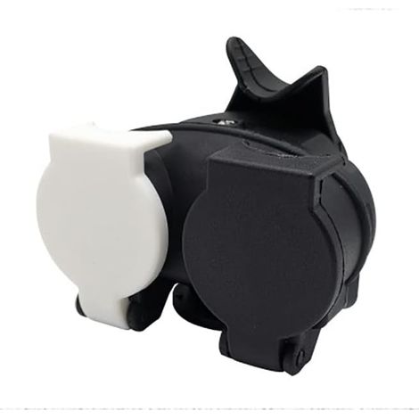Adaptateurs de prise de remorque Adaptateur de remorque 13 broches vers double adaptateur 7 broches 12V 12N 12S Prise de conversion pour remorque de caravane