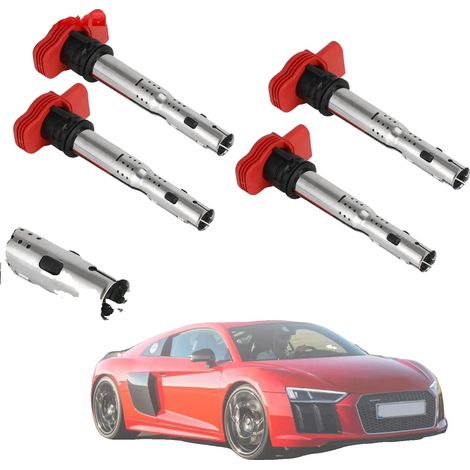 Bobina de encendido, metálica, de repuesto directo, tipo: bobina de encendido, número de pieza del fabricante: 06E905115, compatible con modelos de vehículos compactos. (1/5)