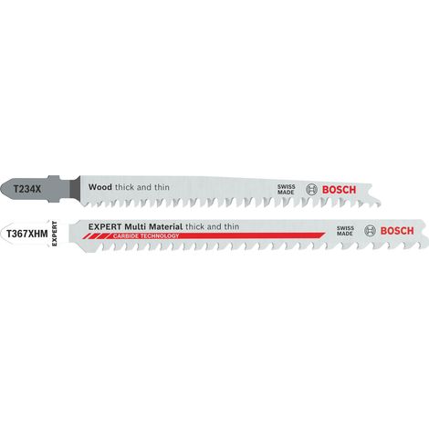 Bosch T234X EXPERT Multi Material thick thin T367XHM Jigsaw Blades 26 pcs 2608665464
