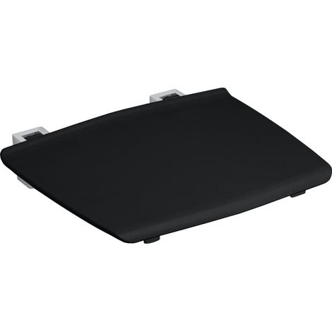 Siège de douche rabattable Sedile 2 en aluminium brillant avec siège ABS - L325 x l325 x h60 mm - anthracite - Koh-I-Noor (1/4)
