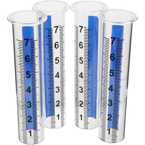 4 teiliger Regenmesser Regenmesserrohr genaue Wassermessung