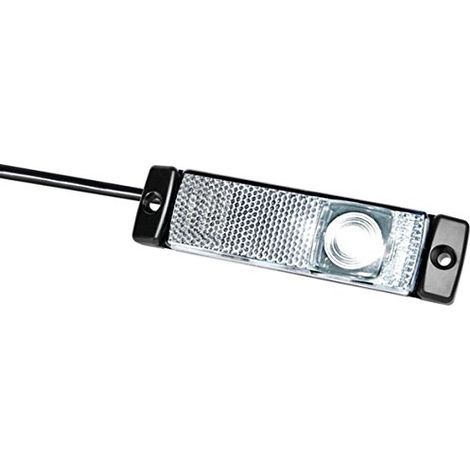 Luce di ingombro LED'1,20W rettangolare 24V bianco fissaggio con viti 1 LED'Hella HELLA 2PG008645961 (1/3)