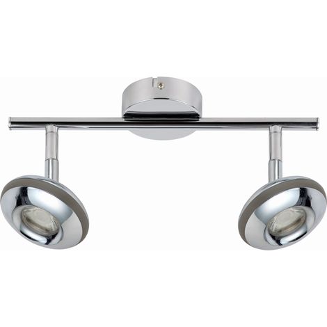 Plafoniera LED Candellux Skipper 2 luci cromo 12W 3000K