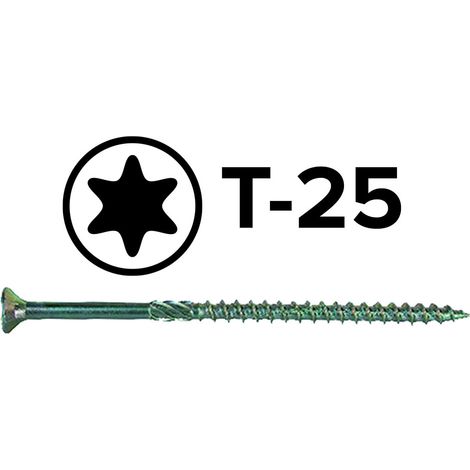 Vite per Friulsider Professionale Legno Tsp Torx T 25 100 Pezzi 5 x 100 mm