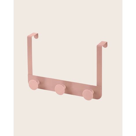 Appendino da porta box doccia triplo Fiore rosa