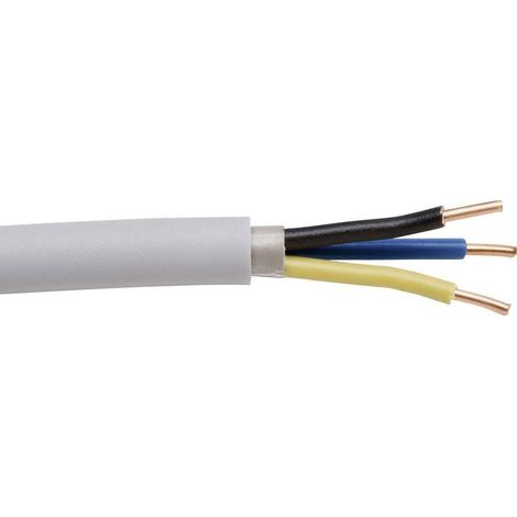 kopp Cable revestido 10m gris 2,5 mm² 3 conductores