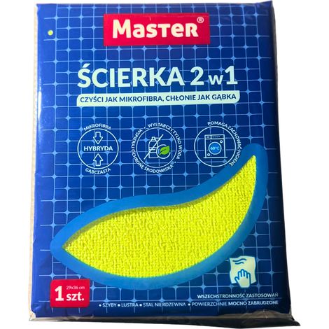 Paño amarillo universal Master 2 en 1, 1 pieza (1/2)