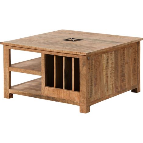 Couchtisch Akazie 90x90x48 natur versiegelt NATURE OF SPIRIT 305
